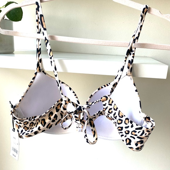 NWT Shade & Shore Animal Print Bikini Top Size 36C - Picture 7 of 10